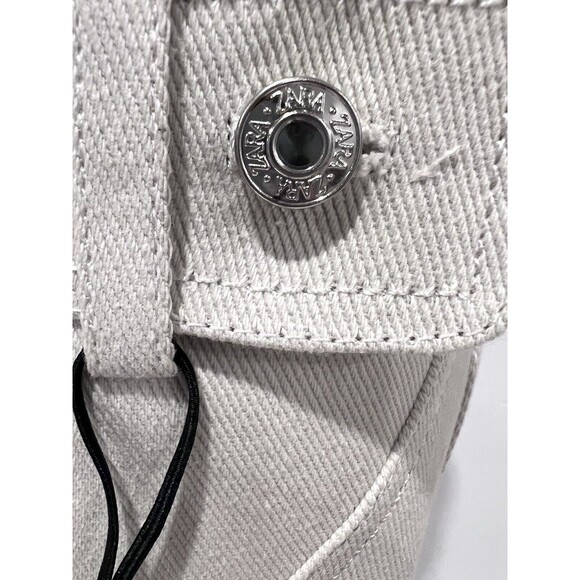 Zara Women Denim High Heel Knee High Pointed Toe Boots Beige Size EU 35 US 5 - Picture 9 of 14